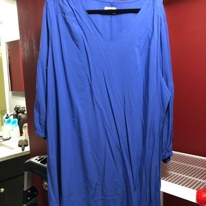 Cobalt blue long sleeve dress